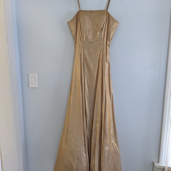 Vintage Prom Dress Champagne - Picture 1 of 13